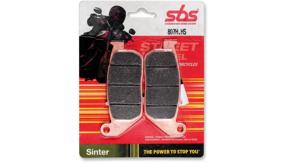 Pastilhas de freio dianteiras SBS METÁLICAS HARLEY SPORTSTER XL 883 1200 FERRO QUARENTA E OITO - Imagem 2 de 2
