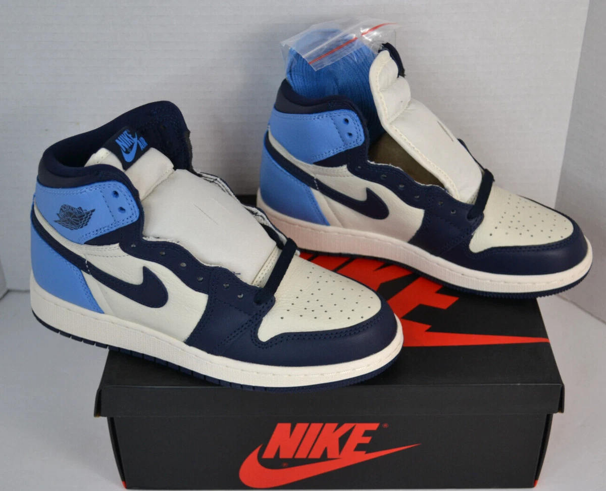 Nike Air Jordan 1 Retro High OG GS Size 4Y Womens 5.5 Obsidian UNC  (575441-140)