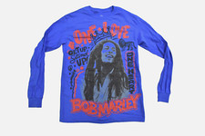 Zion Rootswear Mens Bob Marley One Love Get Up Stand Up Shirt New Small
