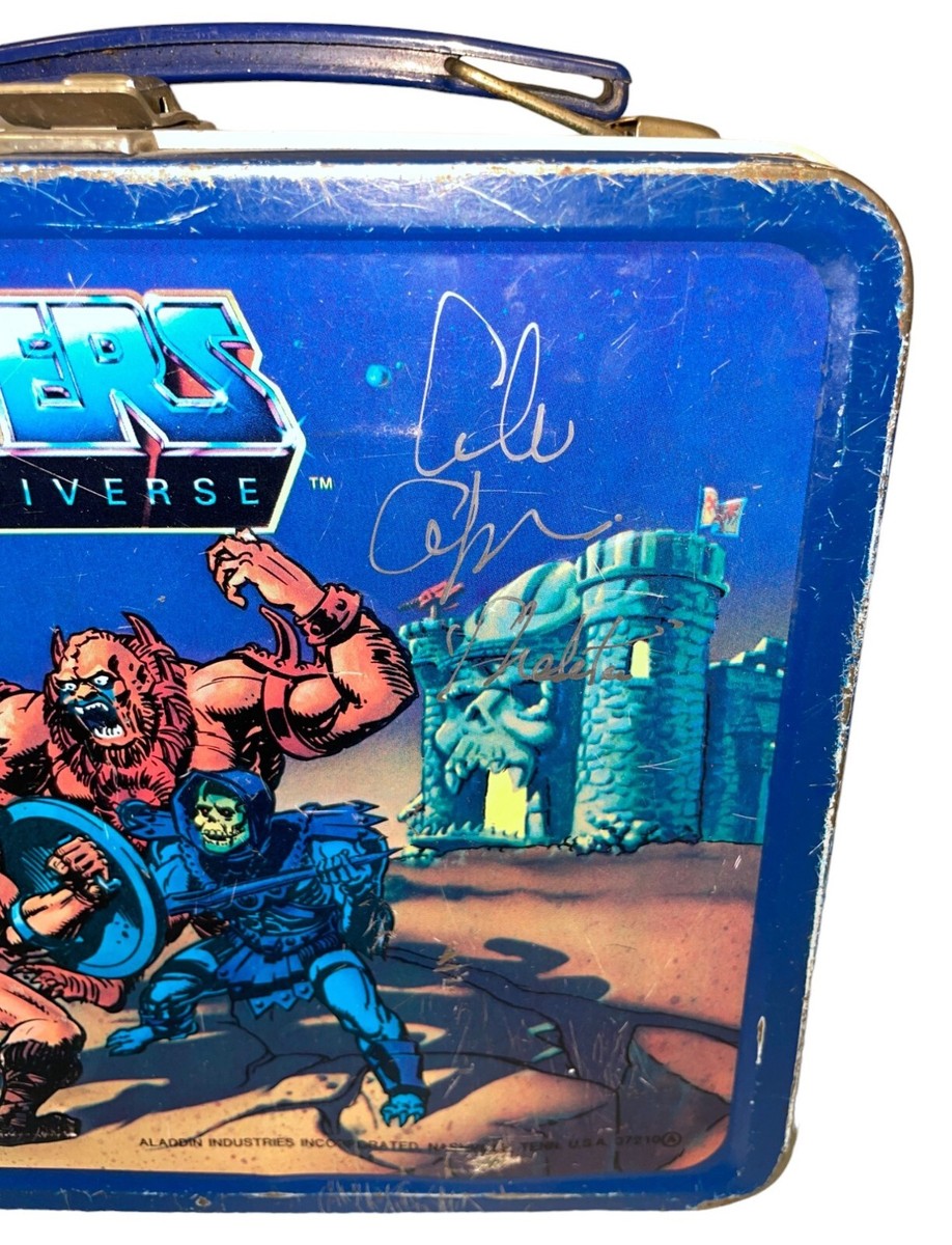 ALAN OPPENHEIMER Signed SKELETOR Masters Universe LUNCH BOX