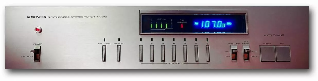 PIONEER TX-710 🌈RaRe🌈 Vintage Stereo Tuner Deck | eBay