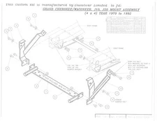 SNOWBEAR Snow Plow Mount Kit Jeep Cherokee Grand Wagoneer J10 J20  64100 397071