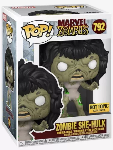 FUNKO POP MARVEL ZOMBIE SHE HULK #792 HOT TOPIC EXCLUSIVE NEW ZOMBIES