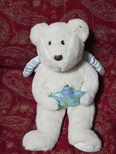 Ty Beanie Buddies Bear Angel With Blue Green Star Vintage Excellent Condition