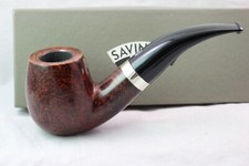 Pipa, Pipe Pipa SAVINELLI RIVERA 616 KS, NUOVA, filtro 9 mm, argento 925