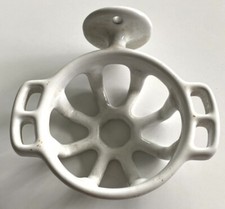 Vintage White Porcelain Enameled Wall Bathroo...