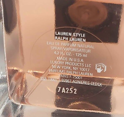 ❤️ LAUREN STYLE,RALPH LAUREN,EAU DE PARFUM 4.2oz.125ml.DISCONTINUED☆☆☆☆☆