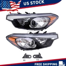 Halogen Headlight Left & Right Pair For 2014 2015 2016 Kia Forte LX EX SX Forte5