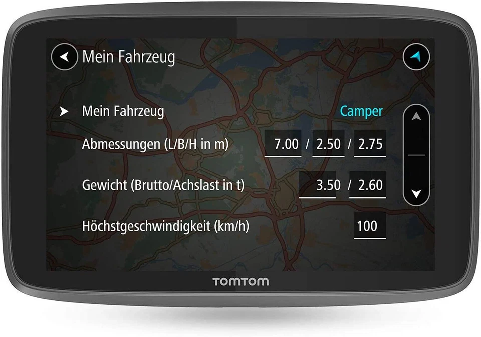 TomTom GO Camper World Navi, Lifetime Maps&Traffic&Radar ohne Zusatzkosten! - Bild 2 von 4