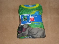 NEW, BOYS JURASSIC WORLD 2 PIECE FLANNEL PAJAMAS SET, SIZE 4/5