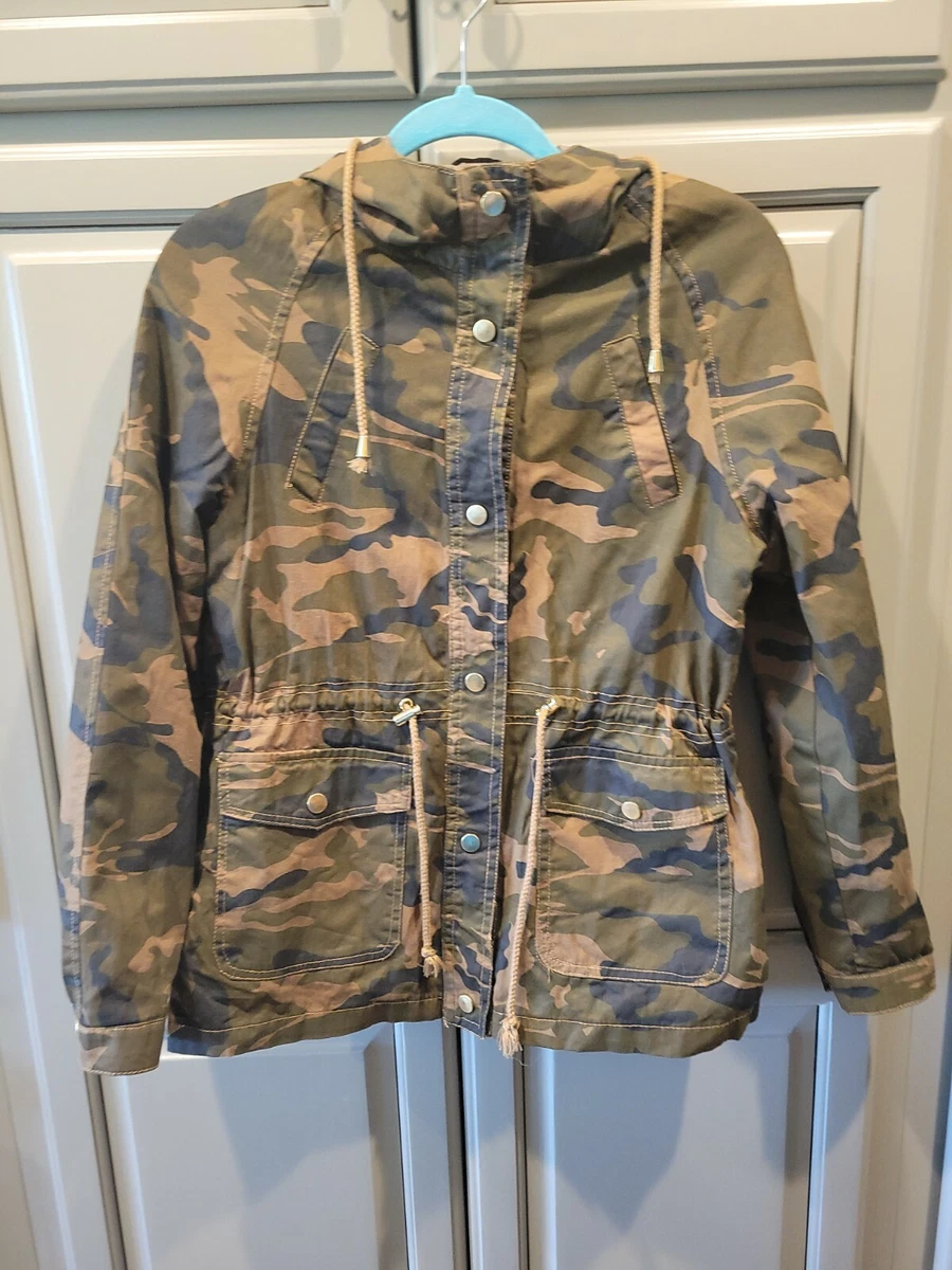 Miss London Women's Camo Utility Jacket Long Sleeve Size M | eBay