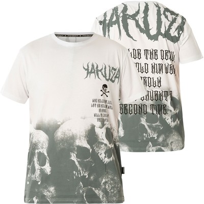 YAKUZA Battlefield T-Shirt TSB-24021 Weiß T-Shirts