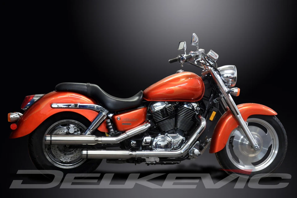 Глушители выхлопные Honda VT1100 Shadow Sabre 2000-2007 16 дюймов из нержавеющей стали с бычьим носовым наконечником - Изображение 4 из 4