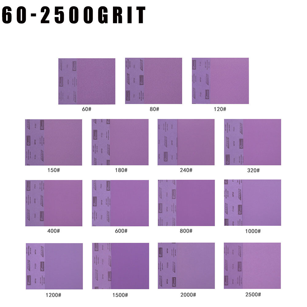 Wet/Dry Sandpaper 602500 Grit Sanding Sheets For Car Wood Metal Paint 230x280mm eBay