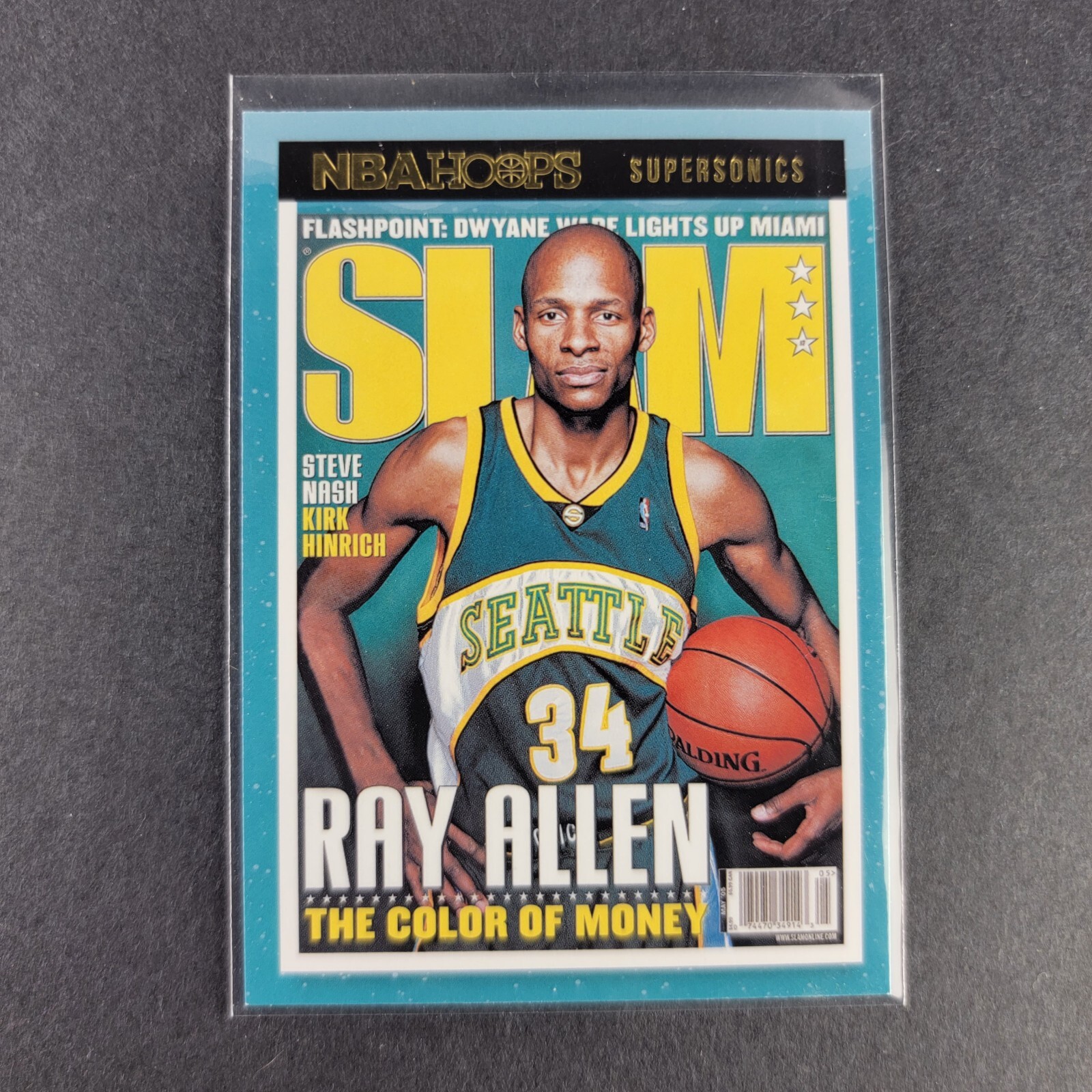 Ray Allen 2021-22 Panini NBA Hoops SLAM #87 Seattle Supersonics