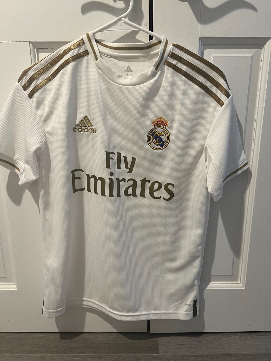 Real Madrid 2019/20 Jersey Size 13-14 (White/Gold) | eBay