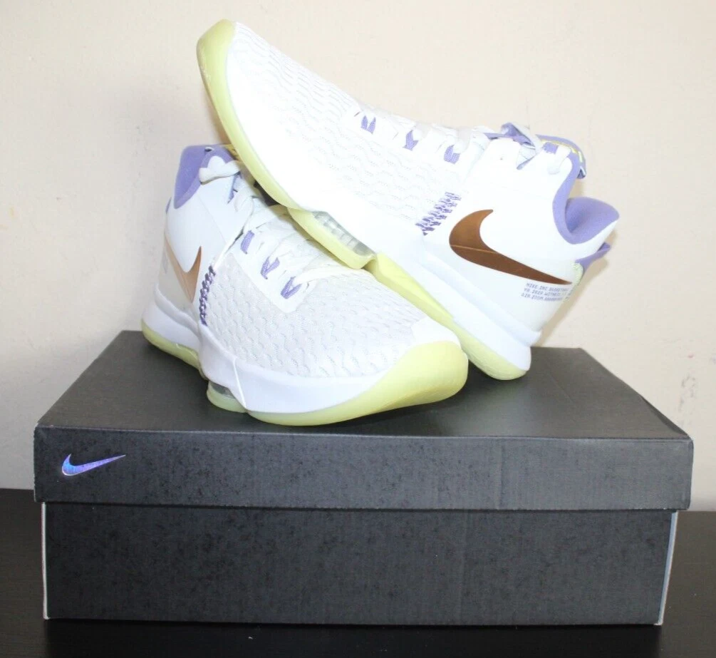 Nike LeBron Witness 5 Summit White Metallic Bronze | eBay display picture 3