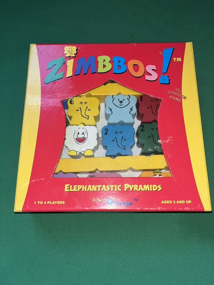 Zimbbos Elephantastic Pyramids Wooden Stacking Blocks Game Age 3+ Balance (01) - Image 2 of 4