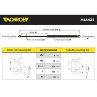 Monroe Gasfeder Motorhaube Passend FüR Jeep Cherokee KJ
