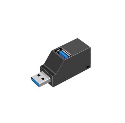 2Stück 3 Port USB 3.0 Hub Tragbare High Speed Splitter Box für Notebook Laptop