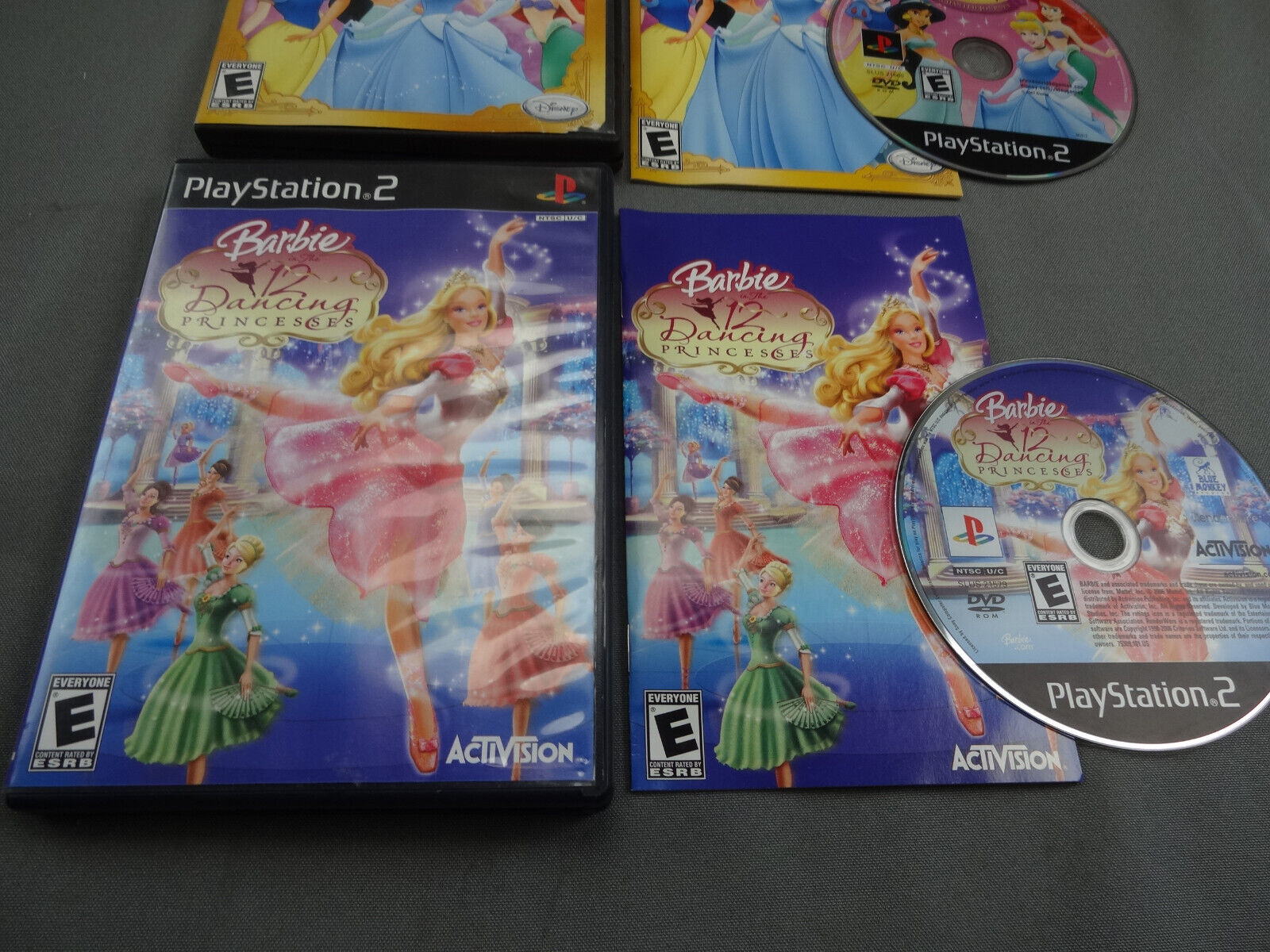 PS2 Games Lot - Disney Princess Enchanted Journey & Barbie Dancing  Princesses