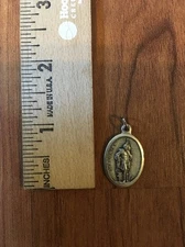 St. Florian Religious Pendant Medal Charm Italy 