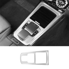 Central Console Gear Shift Frame Trim For Benz GLB W247 2020-2022 Silver Steel