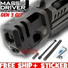 Strike Industrie Mass Driver Compensator for Glock Gen 3 Model 17 G17 Comp Black
