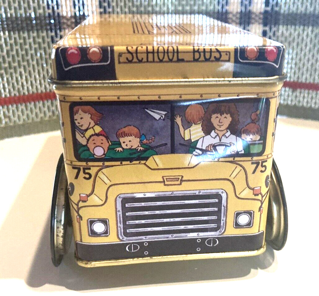 Tin Canister School Bus 75 District No.3 Keller Charles of Philadelphia Vintage
