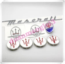 8pc Set Chrome trunk  Emblem Badge For Maserati Levante Quattroporte Ghibli