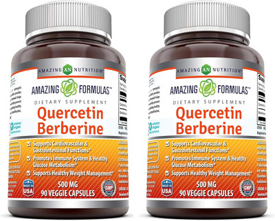 Amazing Formulas Quercetin Berberine | 250 Mg Berberine and 250 Mg Quercetin ...