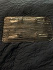 Ice Water Textured Footed Rectangle Scandinavian Glass Crystal Serving Tray — photo 2