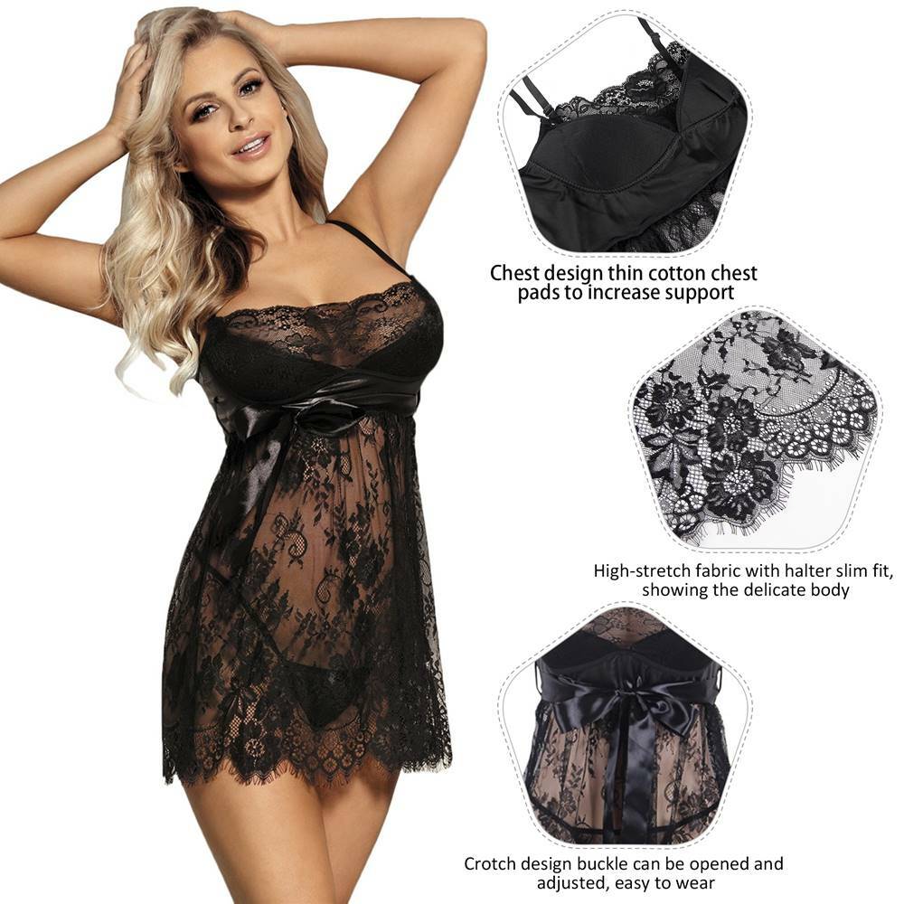 black babydoll nightie