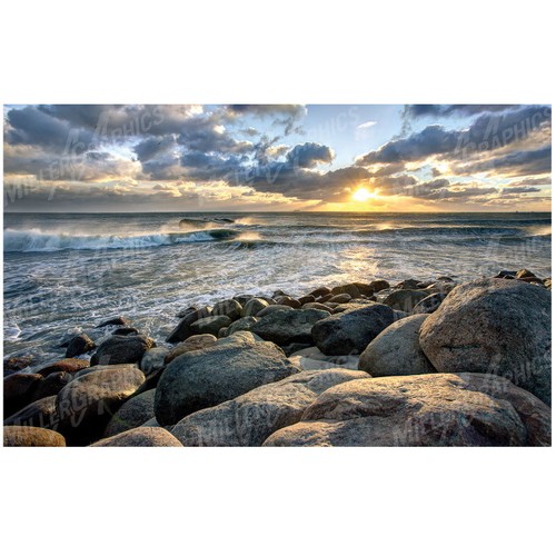 Beach Ocean Sunset #4 Wall Decal Sticker Graphic Art Mural - 4 Size Options - Picture 3 of 3