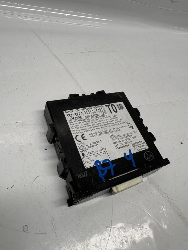 2014 LEXUS ES350 Tire Pressure Computer Control Module 8976A33011 OEM - Изображение 2 из 3