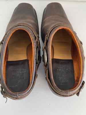 Frye Womens Leather Belted Harness Mules Shoes 70760 Square  display picture 1