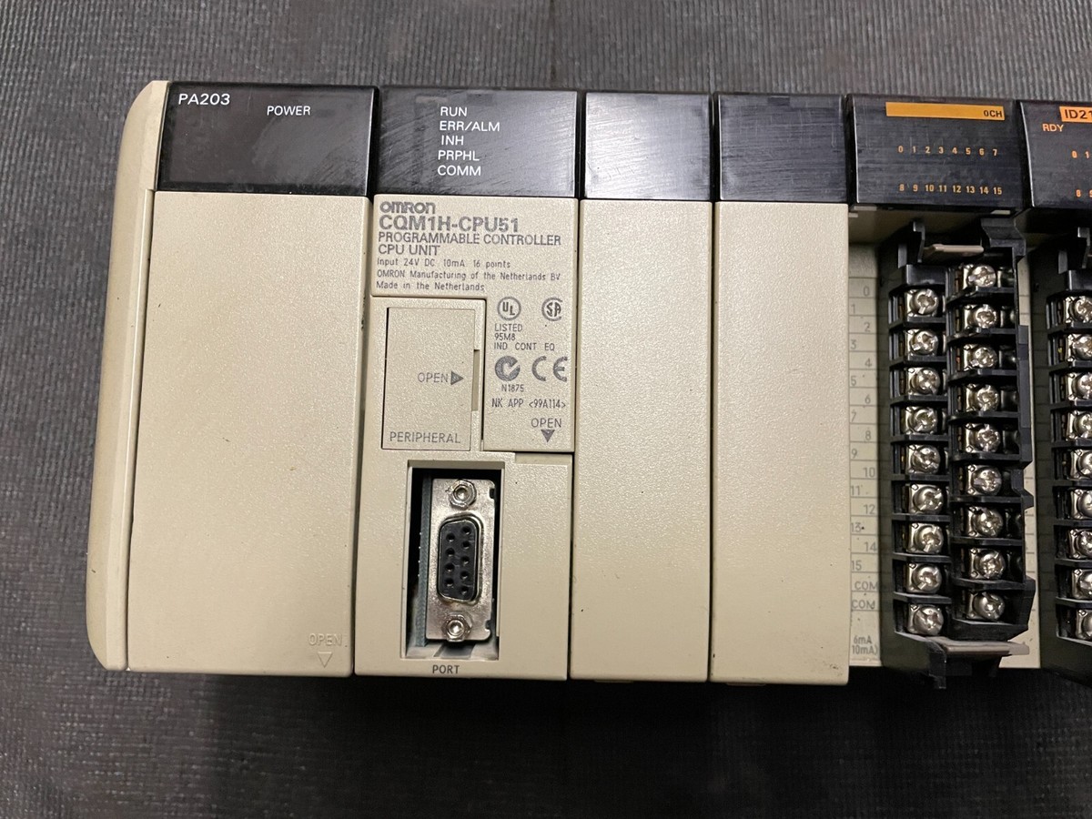 OMRON PROGRAMMABLE POWER SUPPLY, CQM1-PA203, CQM1H-CPU51 OMRON PROGRAMMABLE POWER SUPPLY, CQM1-PA203, CQM1H-CPU51