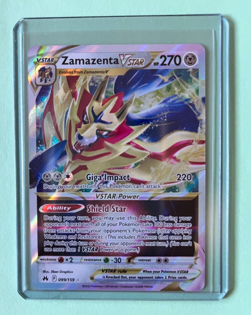 XAMAZENTA VSTAR 099/159 CROWN ZENITH POKEMON- RARE-MINT-PACK FRESH
