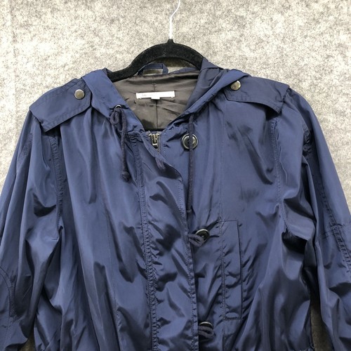 GAP Regenjacke Damen S dunkelblau Parka Kordelzug Taille Utility mittellang - Bild 6 von 9
