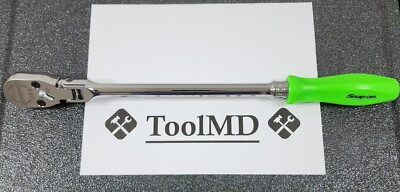 #ad Snap on Tools USA NEW GREEN 1 2quot; Drive Flex Head Ratchet SHFD80A $499.95