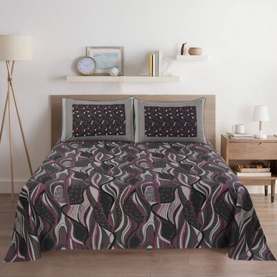 Bedruckte Bettwäsche Double & King Baumwolle Rauten Bettgarnitur 50% Baumwolle 50% Polyester