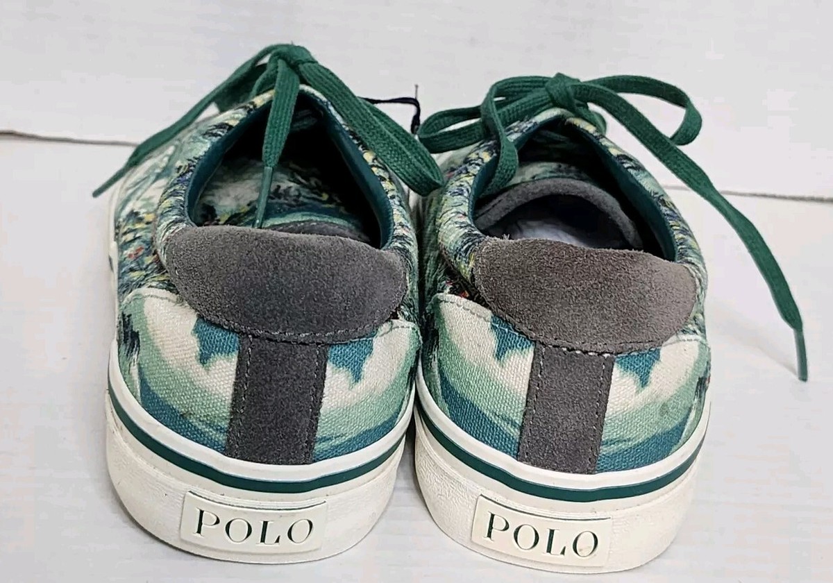 Polo Ralph Lauren Mens Boat Shoe 8D Thorton III Hawaii Aloha 