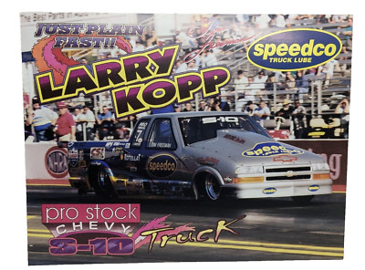 Larry Kopp Speedco Truck Lube 2000 Official NHRA Souvenir 11'' X 8.5'' Hero Card