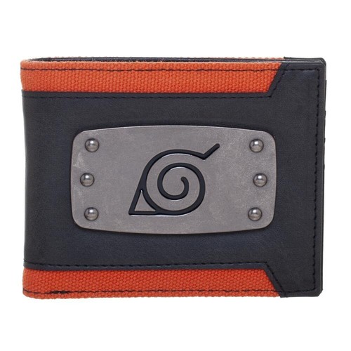 Naruto Hidden Leaf Village Badge Bi-Fold Wallet - 第 1/2 張圖片