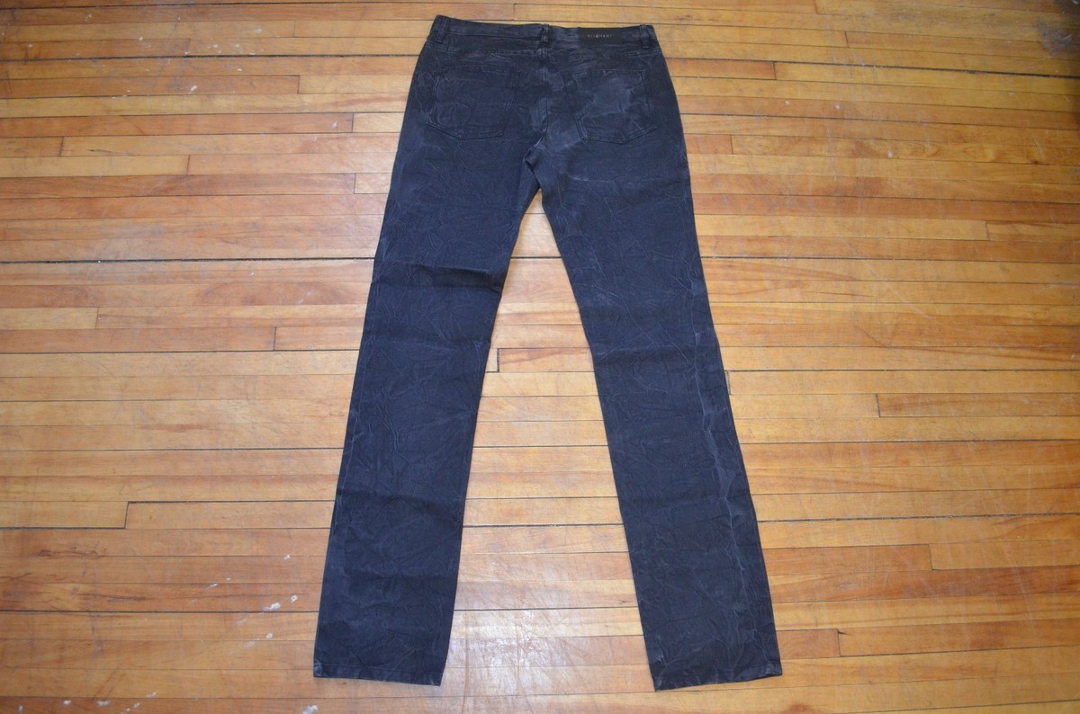 GIVENCHY SLIM FIT BLACK INDIGO DYE DENIM WITH WRINKLED EFFECT 