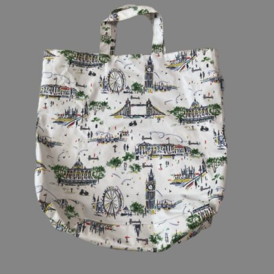 HARRODS Reusable Shopping Tote Bag Vintage PVC Vinyl VGC