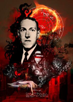 H. P. Lovecraft - Sanchez, André 50x70 Kunstdruck Poster Plakat Bild