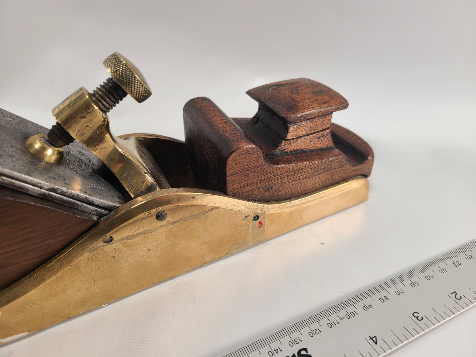 Vintage Brass 15" Norris? Jack Wood Smoothing Hand Plane eBay