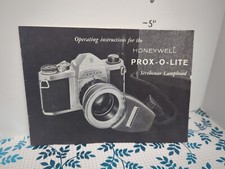 Honeywell Prox-o-lite Strobonar Lamp head Operating Manual Original