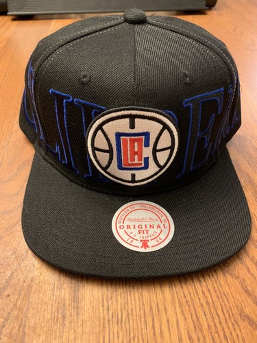 LA Clippers NBA Mitchell & Ness Snapback Cap Wool Hat 3D Logo NWT - Picture 7 of 7